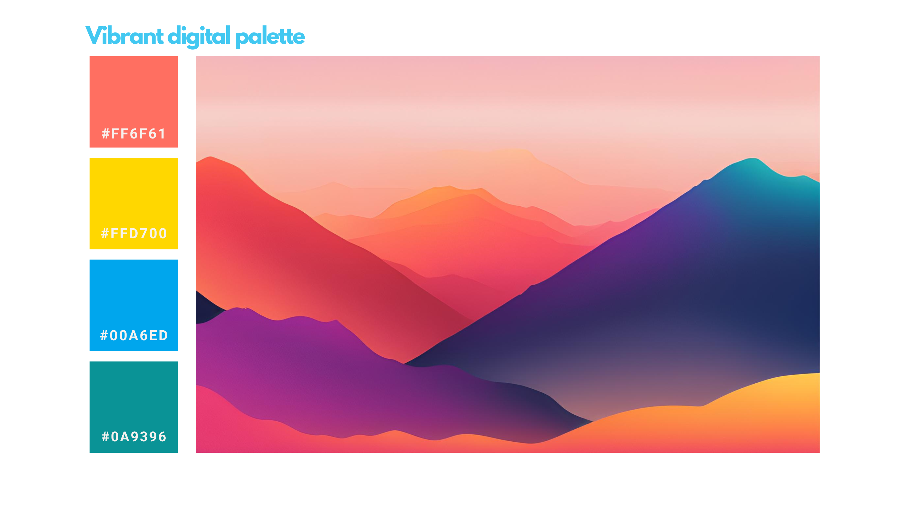 vibrant digital palette
